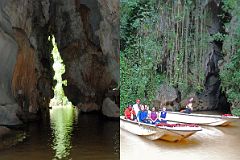 33 Cuba - Vinales - Cuevo del Indio - Motorboat on underground San Vicente River before exiting the cave